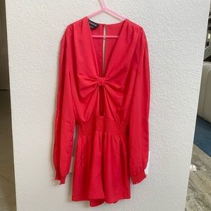 BEBE Long Sleeved Romper